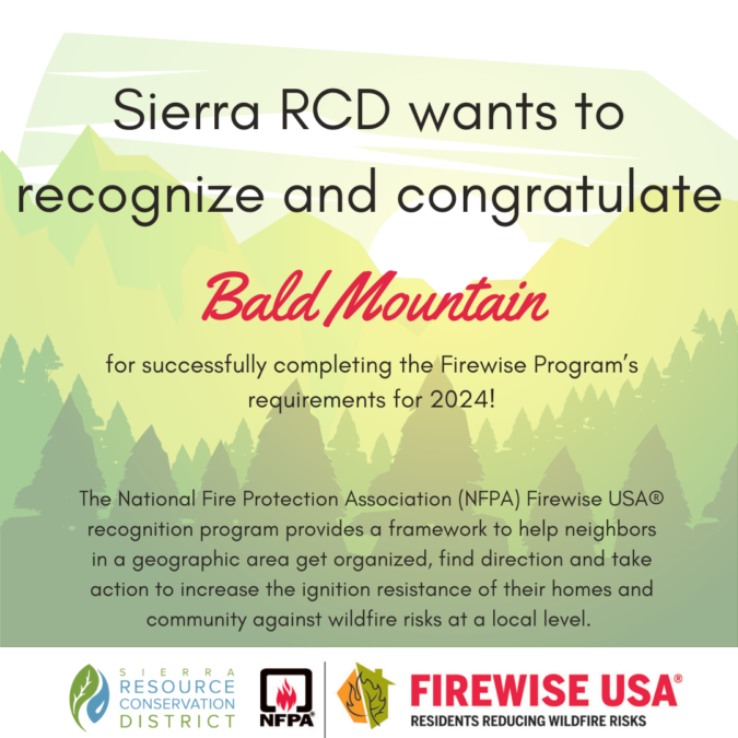 New Firewise Community: Bald Mountain