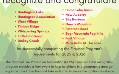 Celebrating Fresno County’s Newest Firewise USA® Communities